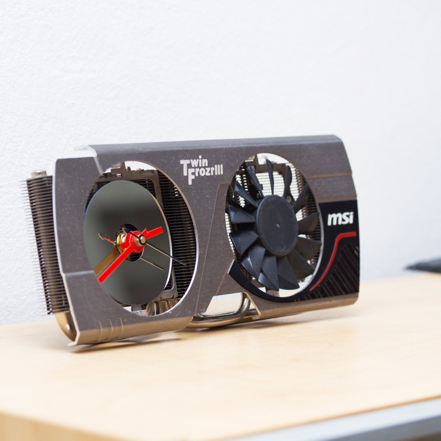 Unique Desk Clock Recycled Computer Clock One Of A Kind Clock