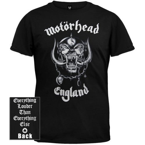 Motorhead England Black T-Shirt 2-Sided Orgasmatron Ace Of Spade