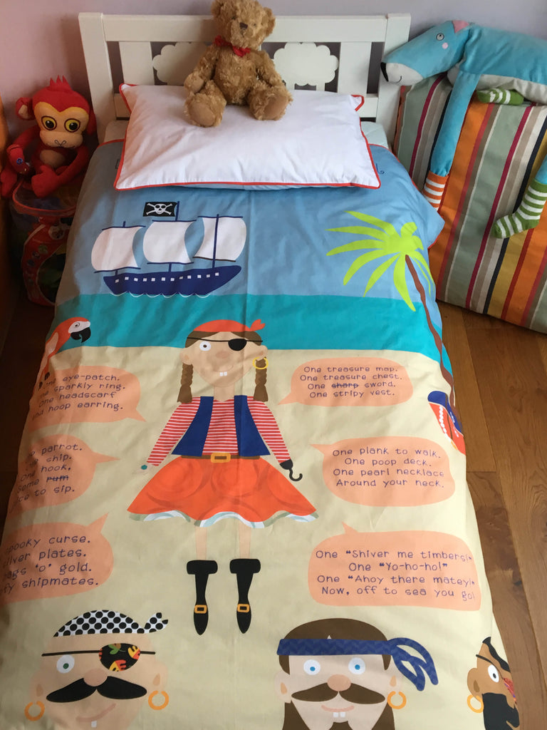 Everything A Little Girl Needs To Be A Pirate Toddler Duvet Set