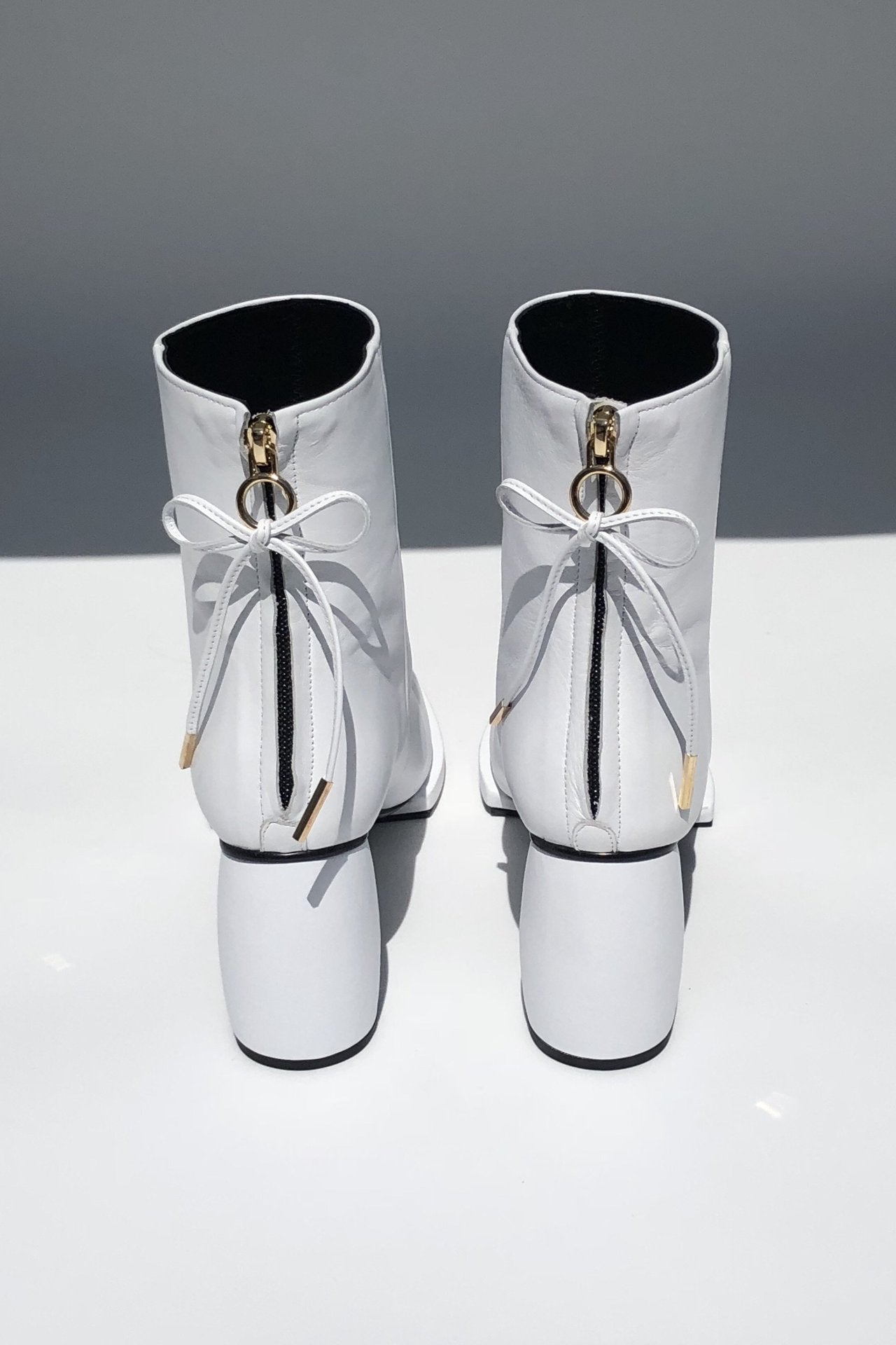 Square Ribbon Half Boots Lynn Louisa