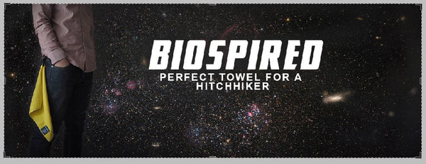 Biospired Travel Towel National Towel Day Douglas Adams