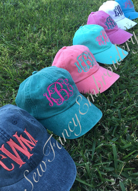 Preppy Monogrammed Cap, Monogrammed hat