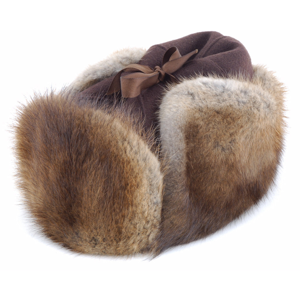 muskrat fur hat