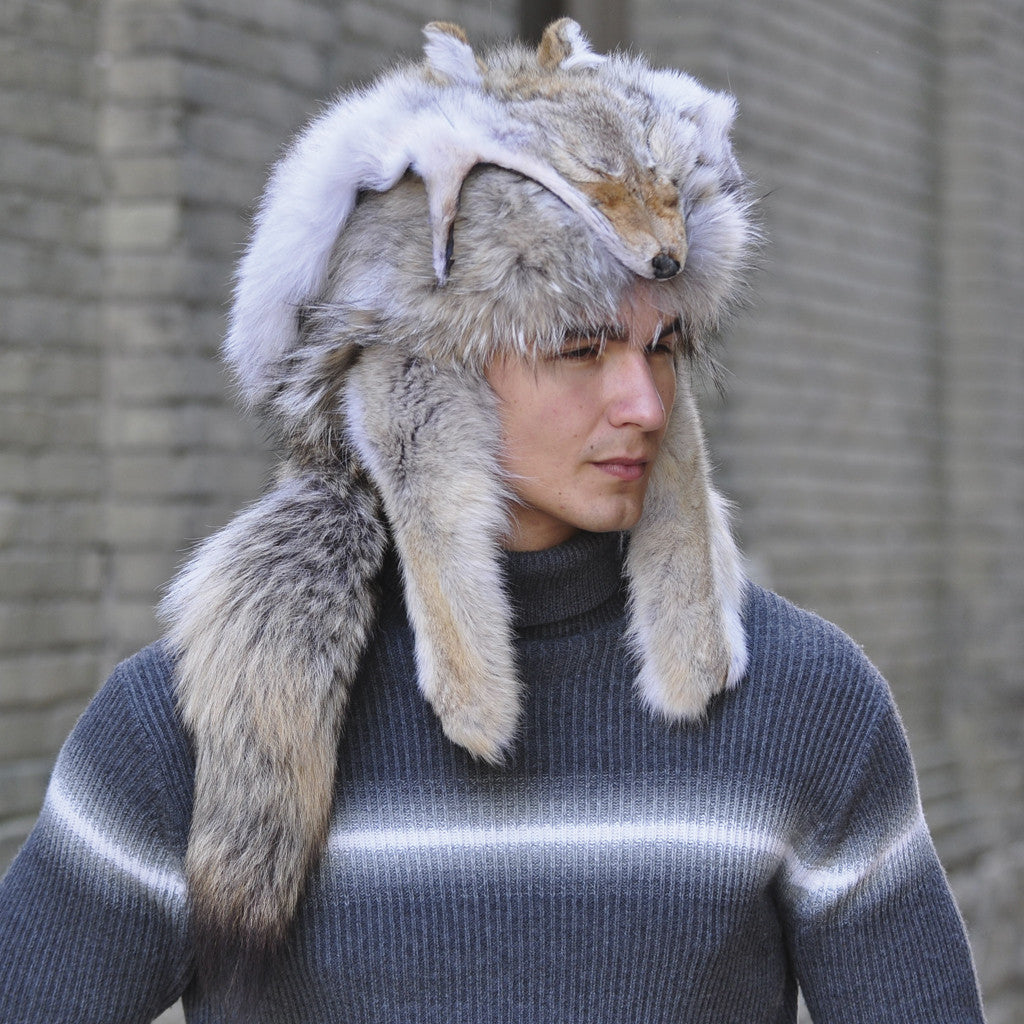 coyote fur hats for sale