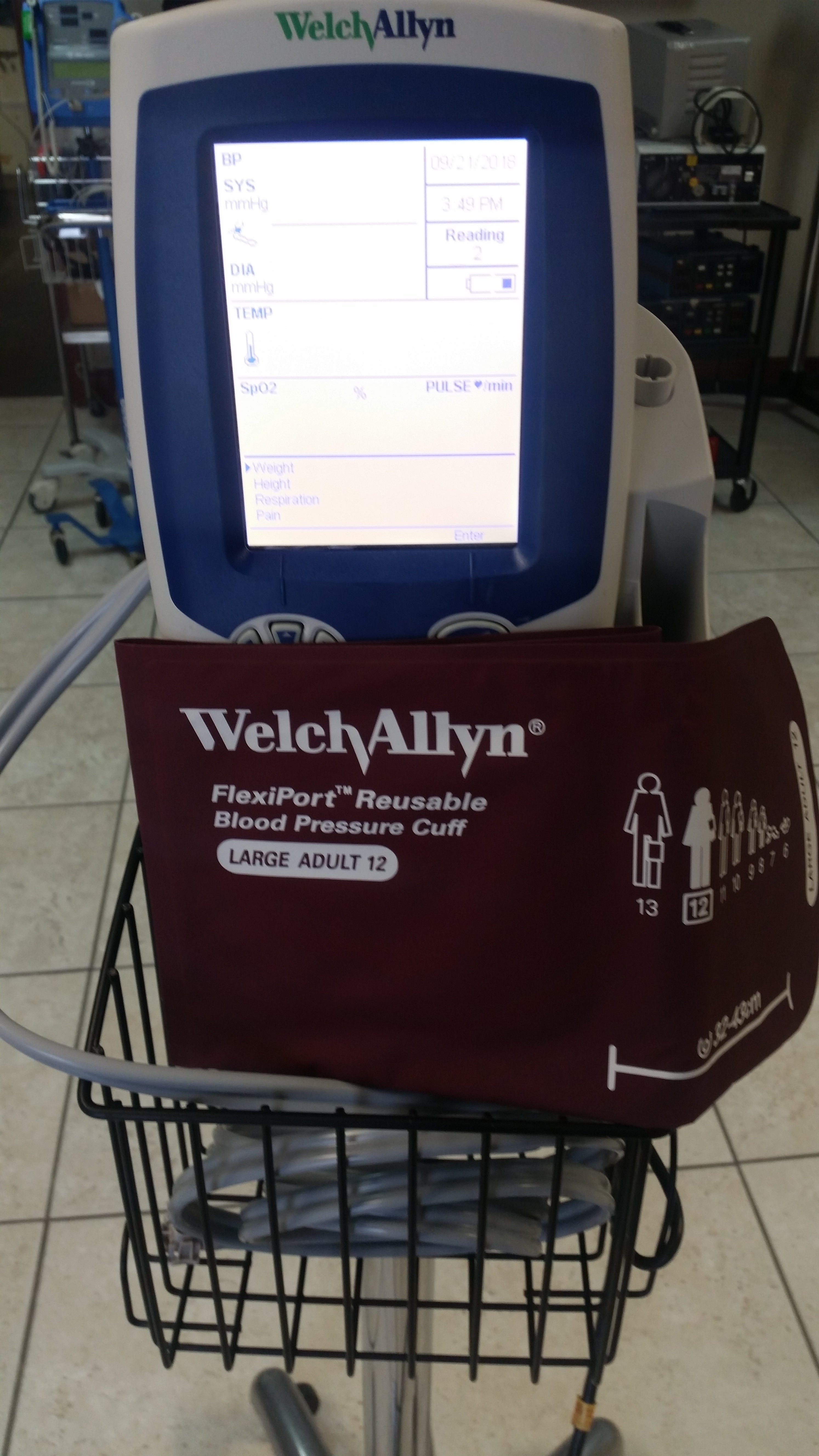 welch allyn spot vital signs lxi 45nto blood pressure