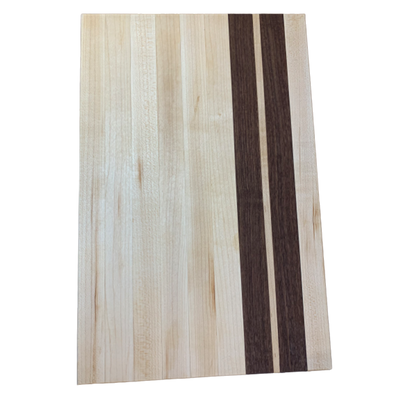 Walnut & Birch Striped Wooden Chopping Board