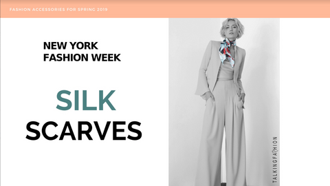 silk scarves scarf accessories nyfw ss19 trends by talkingfashion