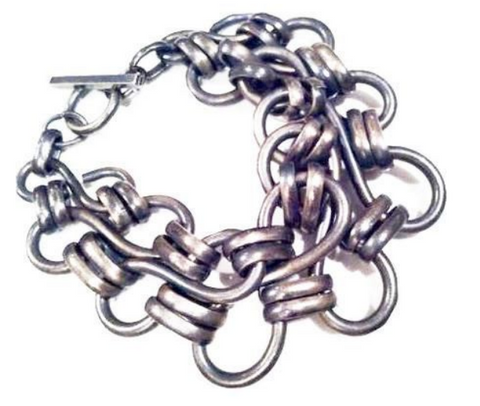 Silver Metal Bracelet Vintage Jewelry online shopping talkingfashion