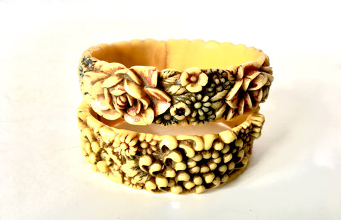 Celluloid Bangles Vintage Plastic Jewelry