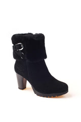 ugg black heel boots