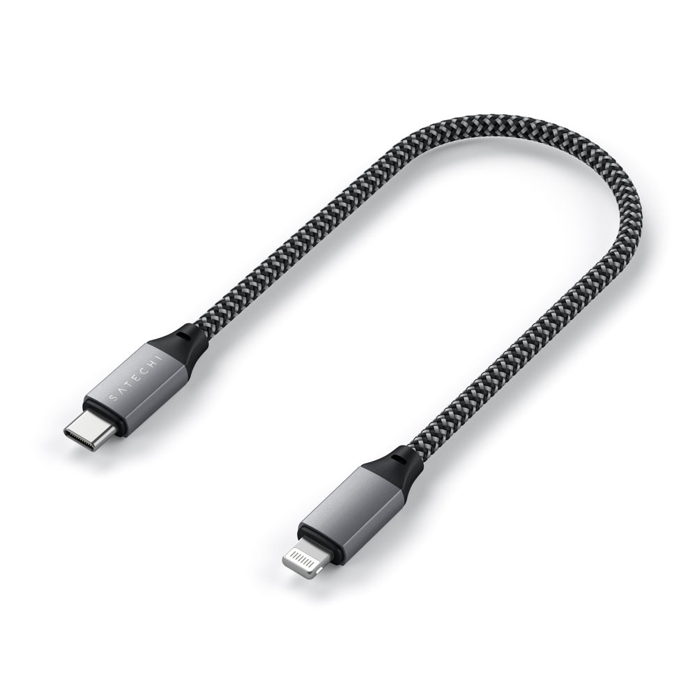 Satechi USB-C to Lightning Short Cable 25cm (Space Grey) – MacGear Australia
