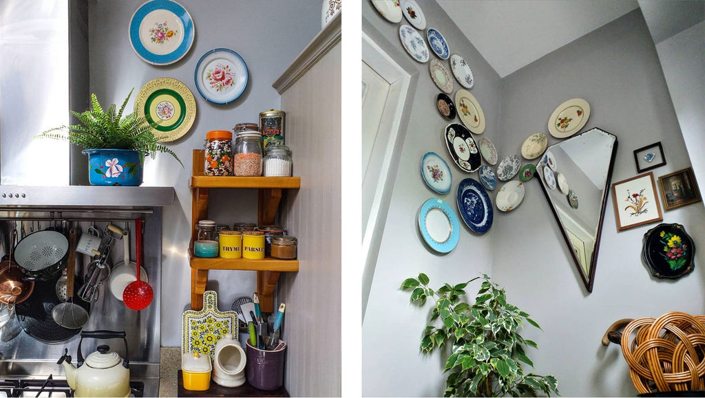 Inkabilly Blog House Tour: Aisling’s Eclectic Shack - tropical corner and landing/hallway details