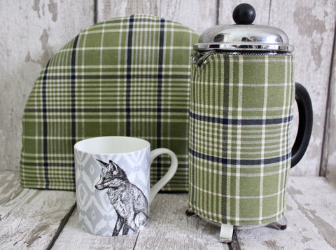 Tea cosy and coffee cosy set by Dapper Alice