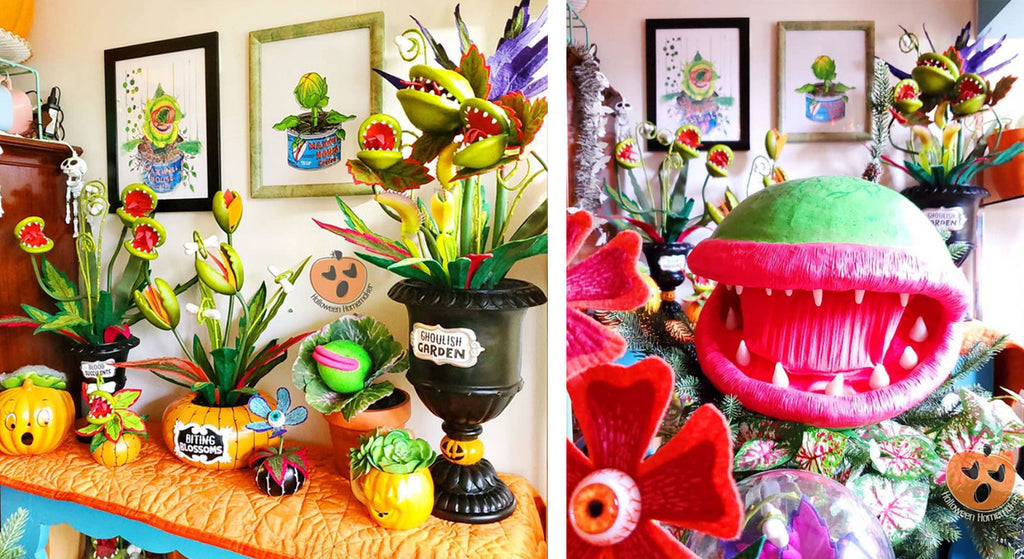 Hazel's Halloween Displays inspired by Little Shop of Horrors
