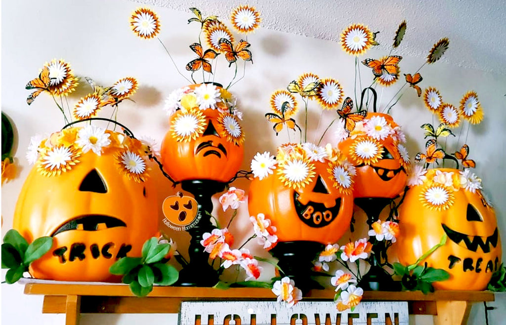Hazel's Kitsch Halloween Pumpkin display