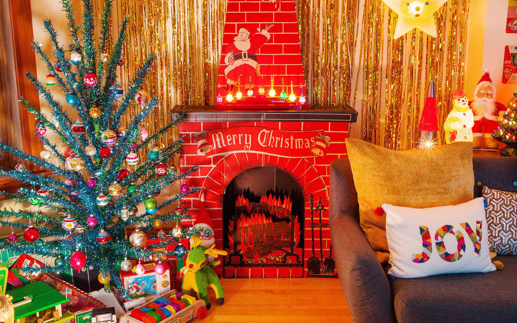House Tour: Vanessa's 1960s cardboard fireplace and chimney