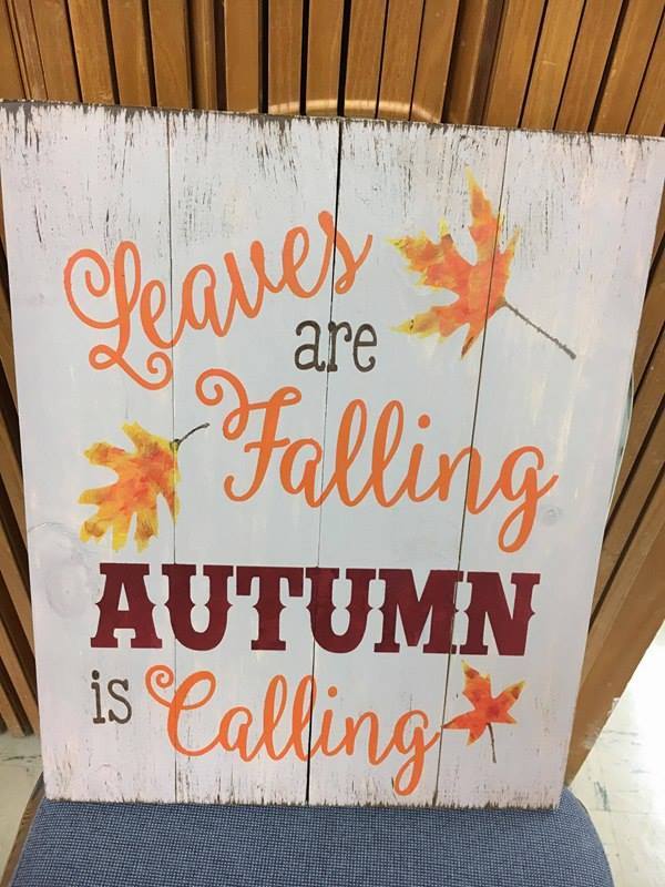 Leaves are falling autumn is calling 14x17 – Pallets by deSIGN