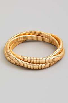Three-piece Gold bracelet set