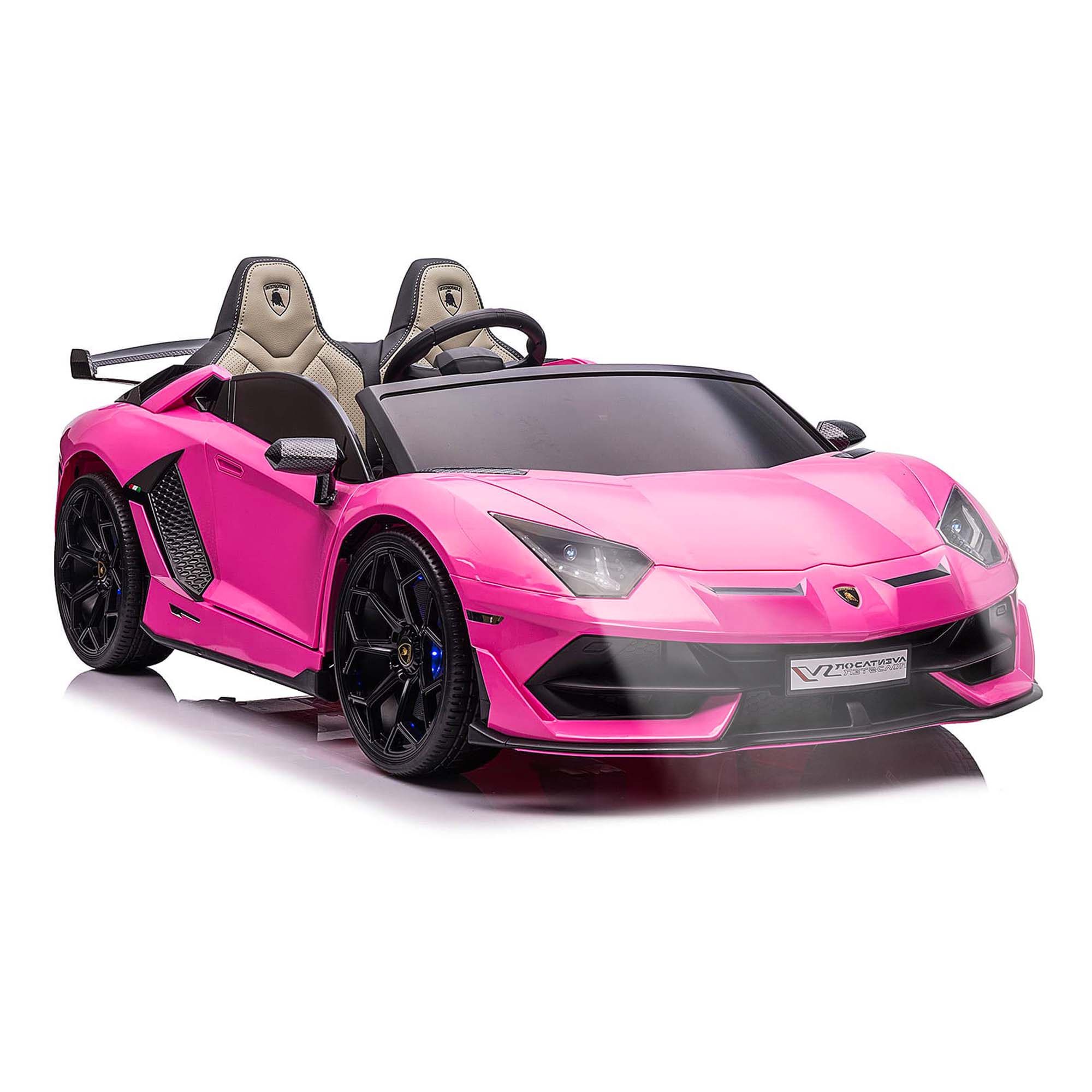 Pink Lamborghini Two Seater 24V Girls Ride On Car | Live Ride Laugh