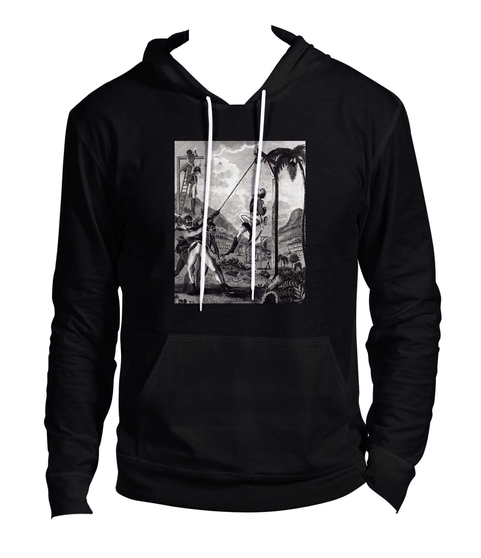 black and white revenge hoodie