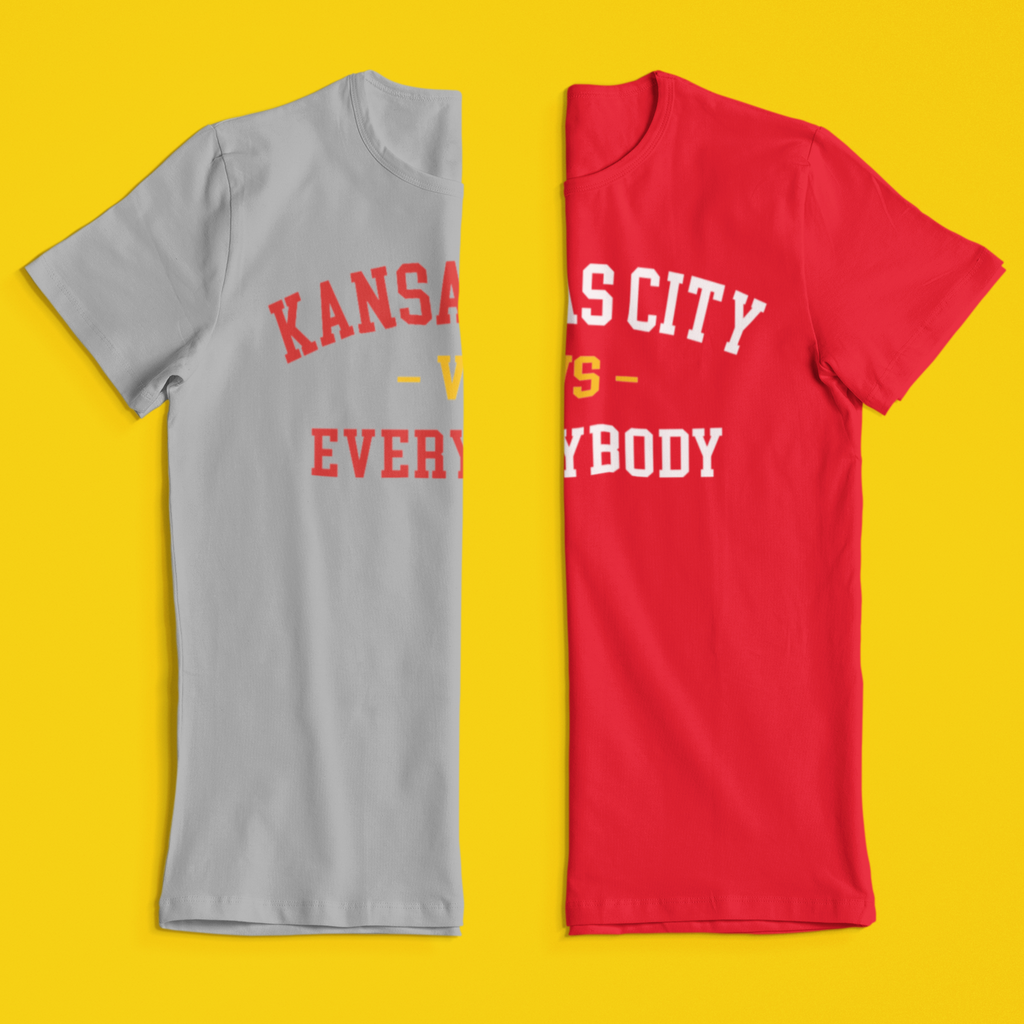 Kc Vs Everybody T Shirts Cumpy S Sports Apparel