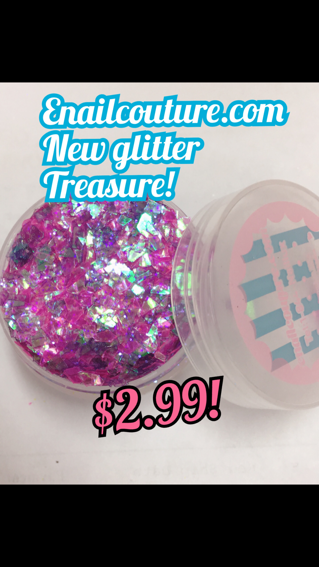 USA glitter - Pure Glitter Mix! (hologram star shapes)