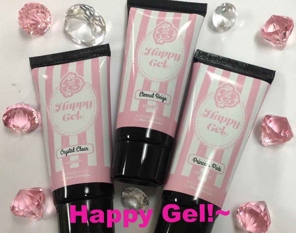 Happy Gel Acrylic Nails Acrylic Gel Gel Nails Enailcouture