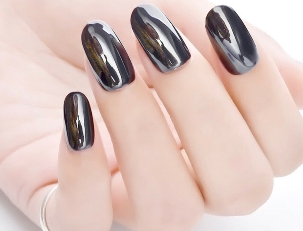 Black Chrome! Onyx Pigment enailcouture