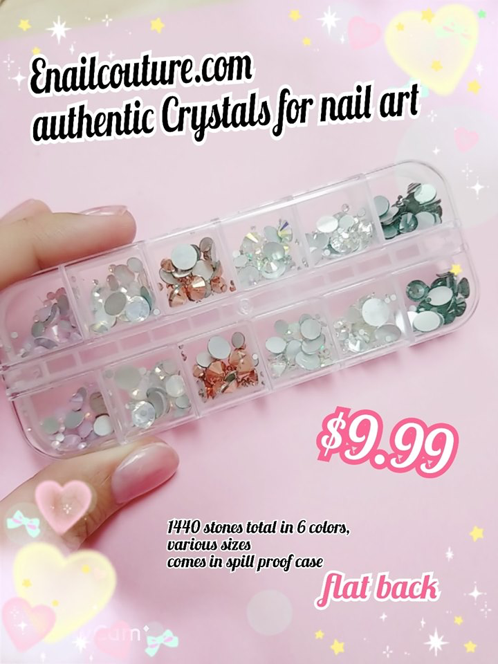 Power Crystal Rectangle (Nail Rhinestones Kit, AB Crystal Rhinestones