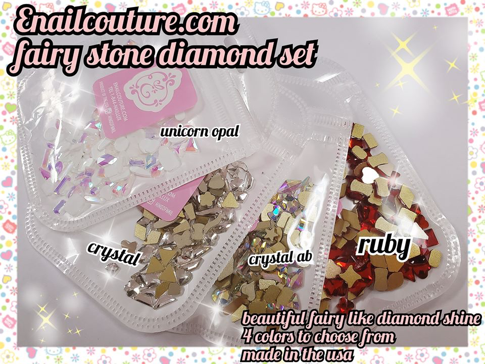 fairy stones mix bag ! (Sparkly Opal Rhinestones for Nails 3D Nail Art