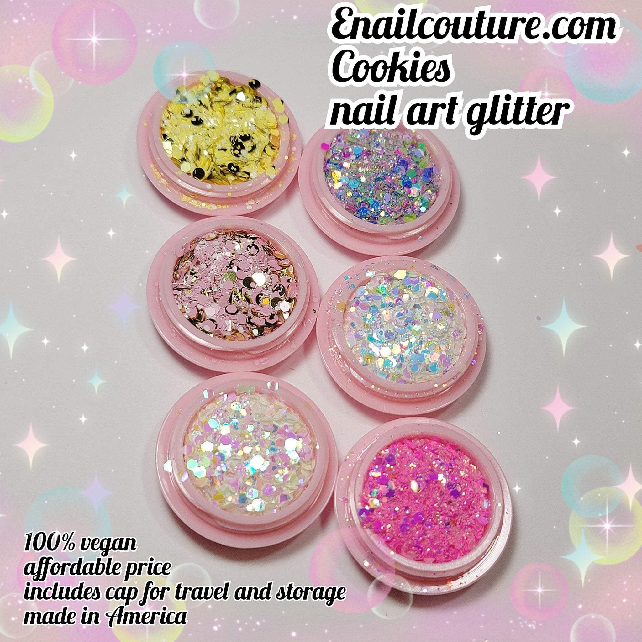 Star Power Glitter Set (Set of 6 Holographic Nail Glitter Mermaid Powder  Flakes Shiny Charms Hexagon Nail Art Pigment Dust Decoration Manicure)