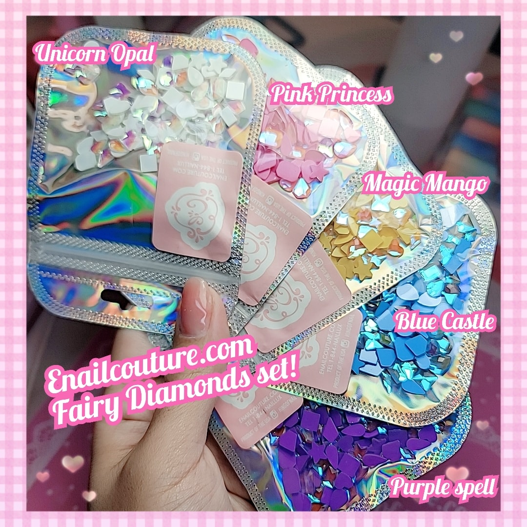 fairy stones mix bag ! (Sparkly Opal Rhinestones for Nails 3D Nail