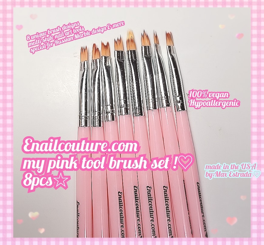 Nail Art Acrylic Pen Brushes Set,5Pcs Silicone Nail Art Acrylic Pen  Brushes, Rhinestone Handle Double-Ended Nail Art Pen, for Design Nail Foil  Carving