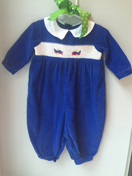 airplane smocked outfit