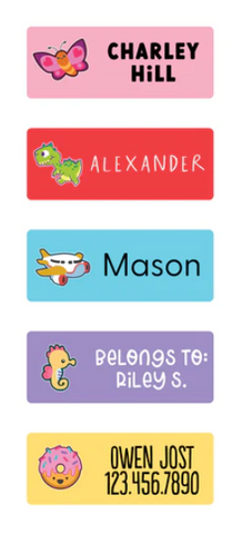 waterproof name labels for kids medium rectangle