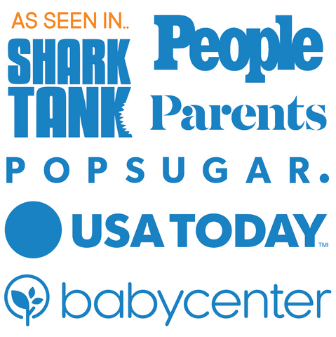 As seen in...Shark Tank, People, Parents, Popsugar, USA Today, and Baby Center