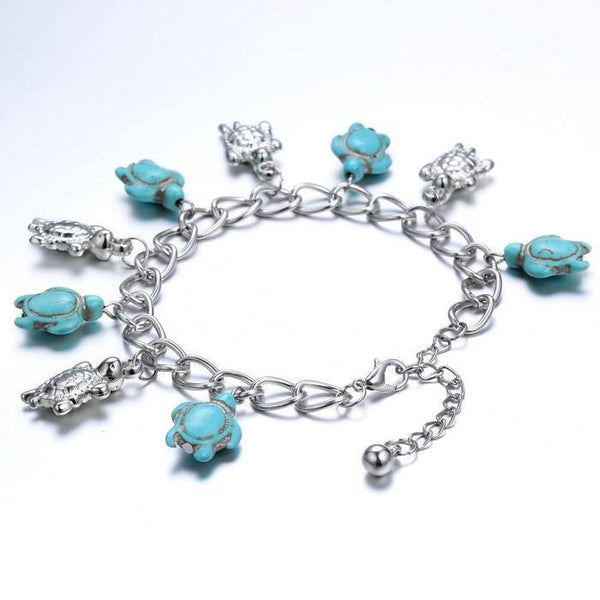 Turquoise Sea Turtle Bracelet Tibetan Style | Helping Animals At Risk