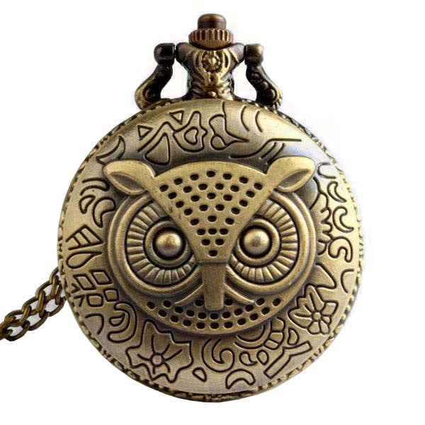 Owl Quartz Pocket Watch | Helping Animals At Risk