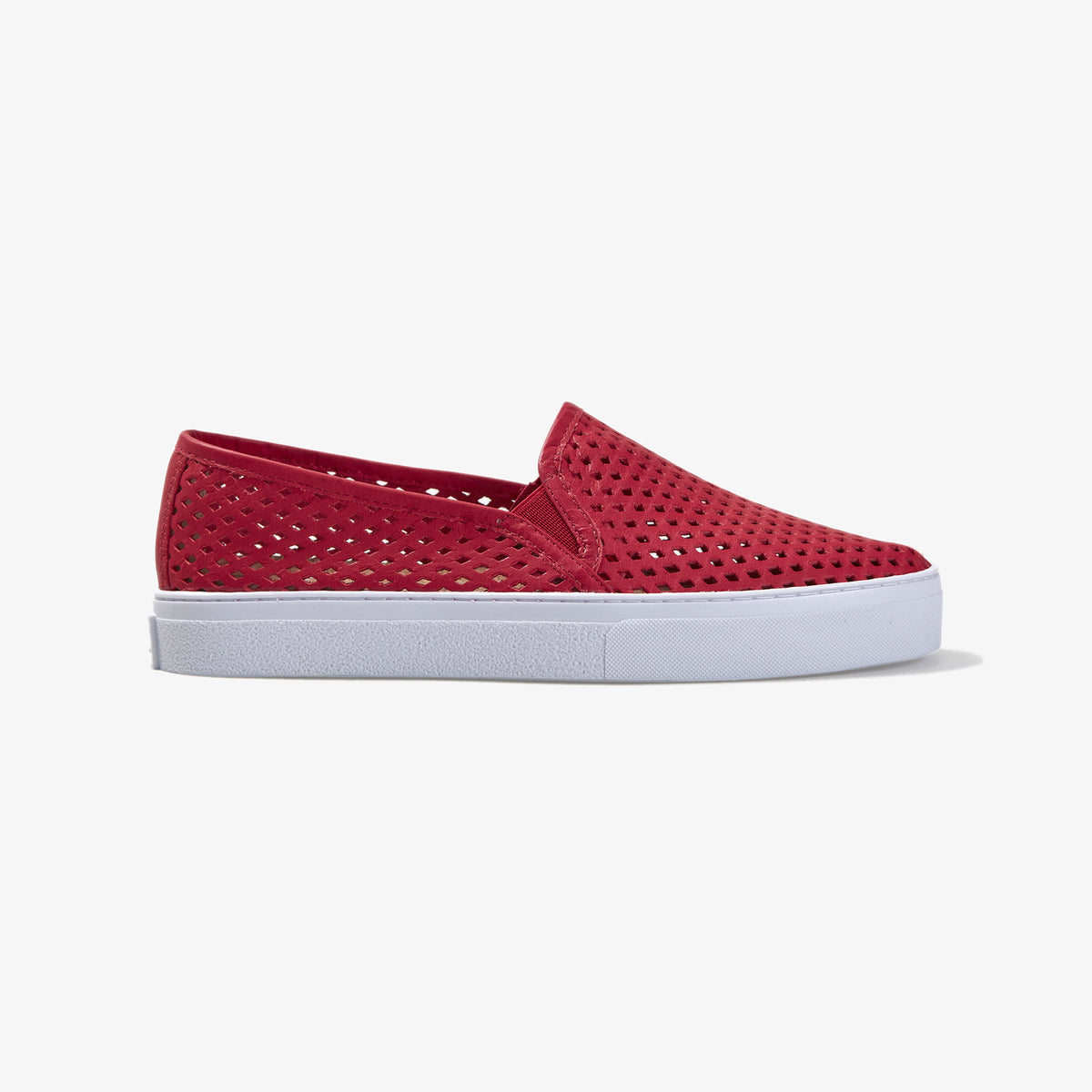 Jibs Classic | Real Leather Slip-on Shoes in True Red