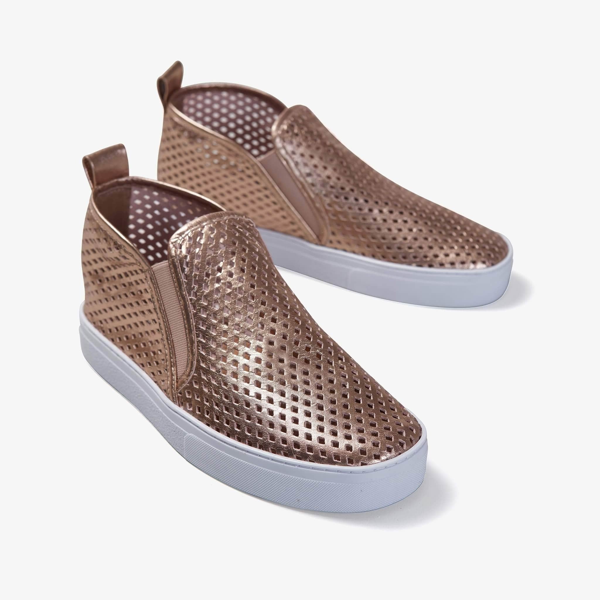 Jibs Mid Rise Rose Gold | Bio Leather Sneaker Bootie