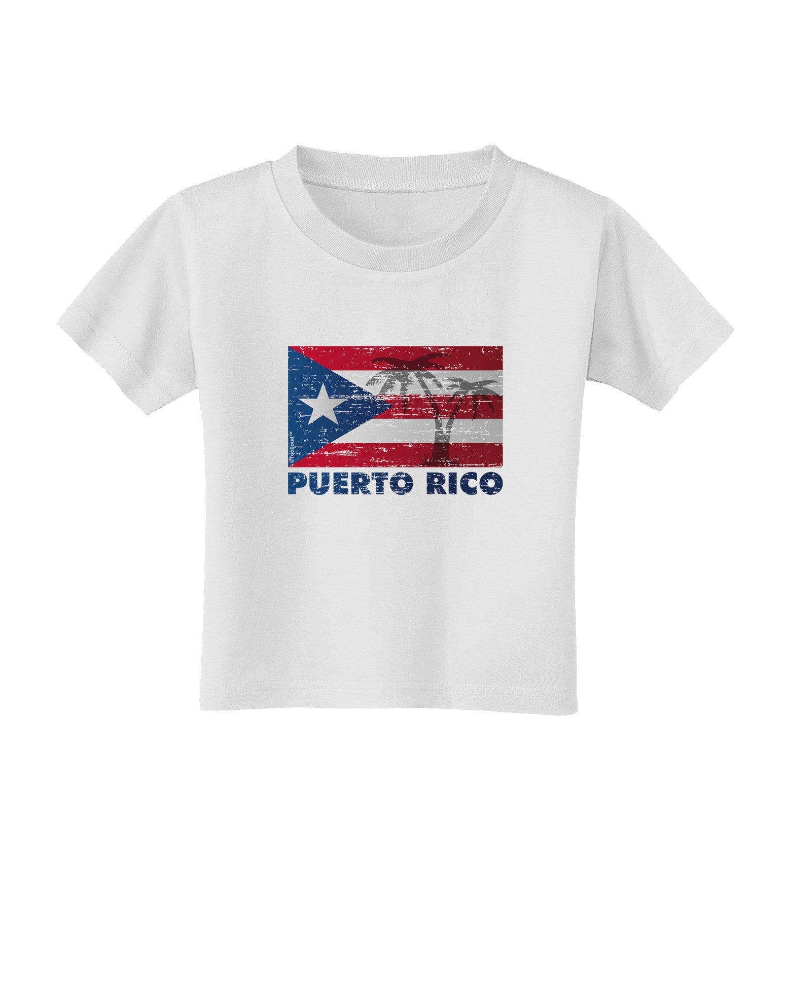 Distressed Puerto Rico Flag Toddler T-Shirt