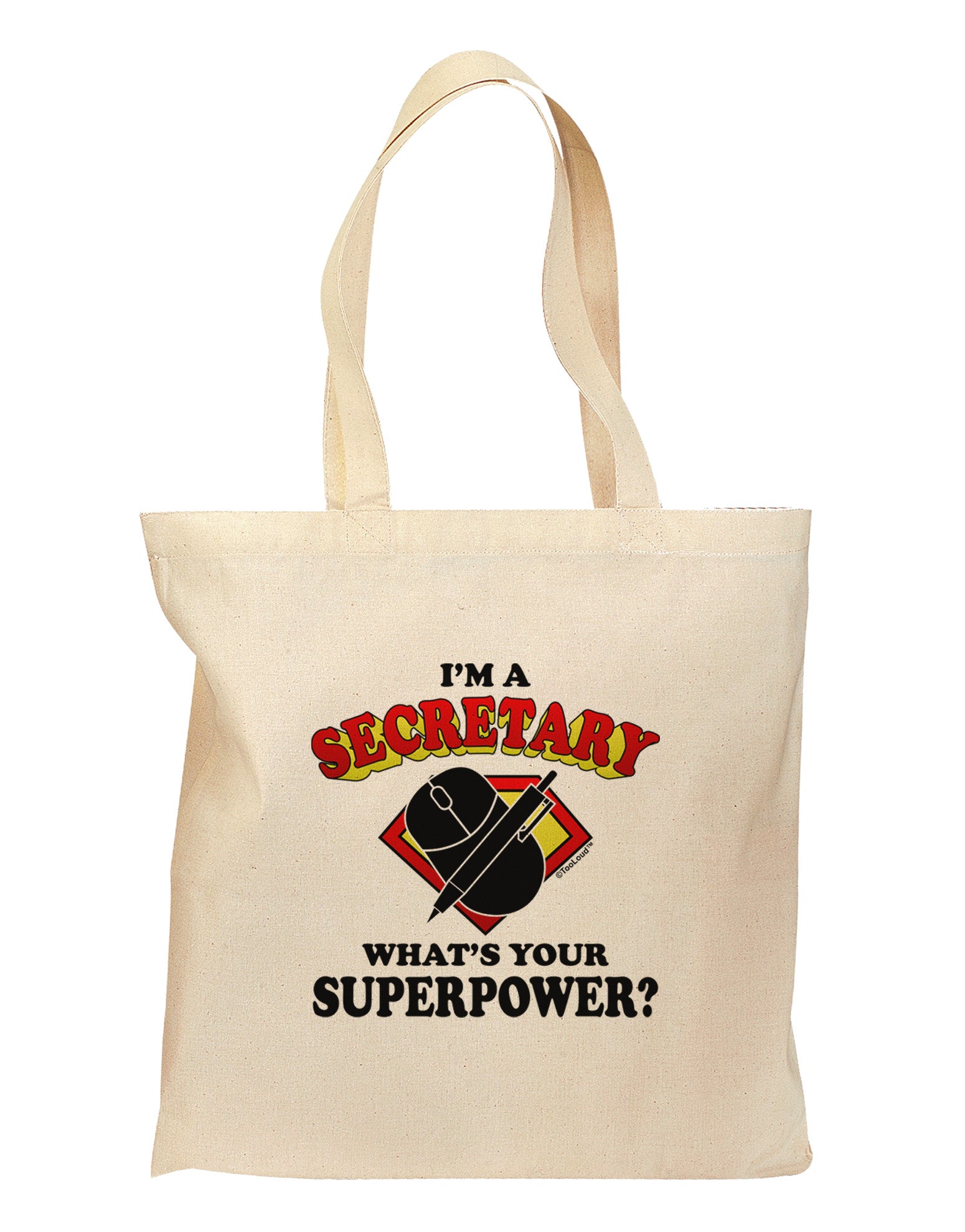 Secretary - Superpower Grocery Tote Bag - Davson Sales