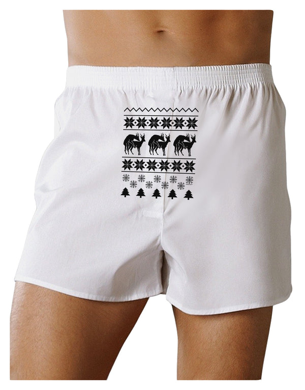 Humping Gay Reindeer Front Print Boxer Shorts - Davson Sales