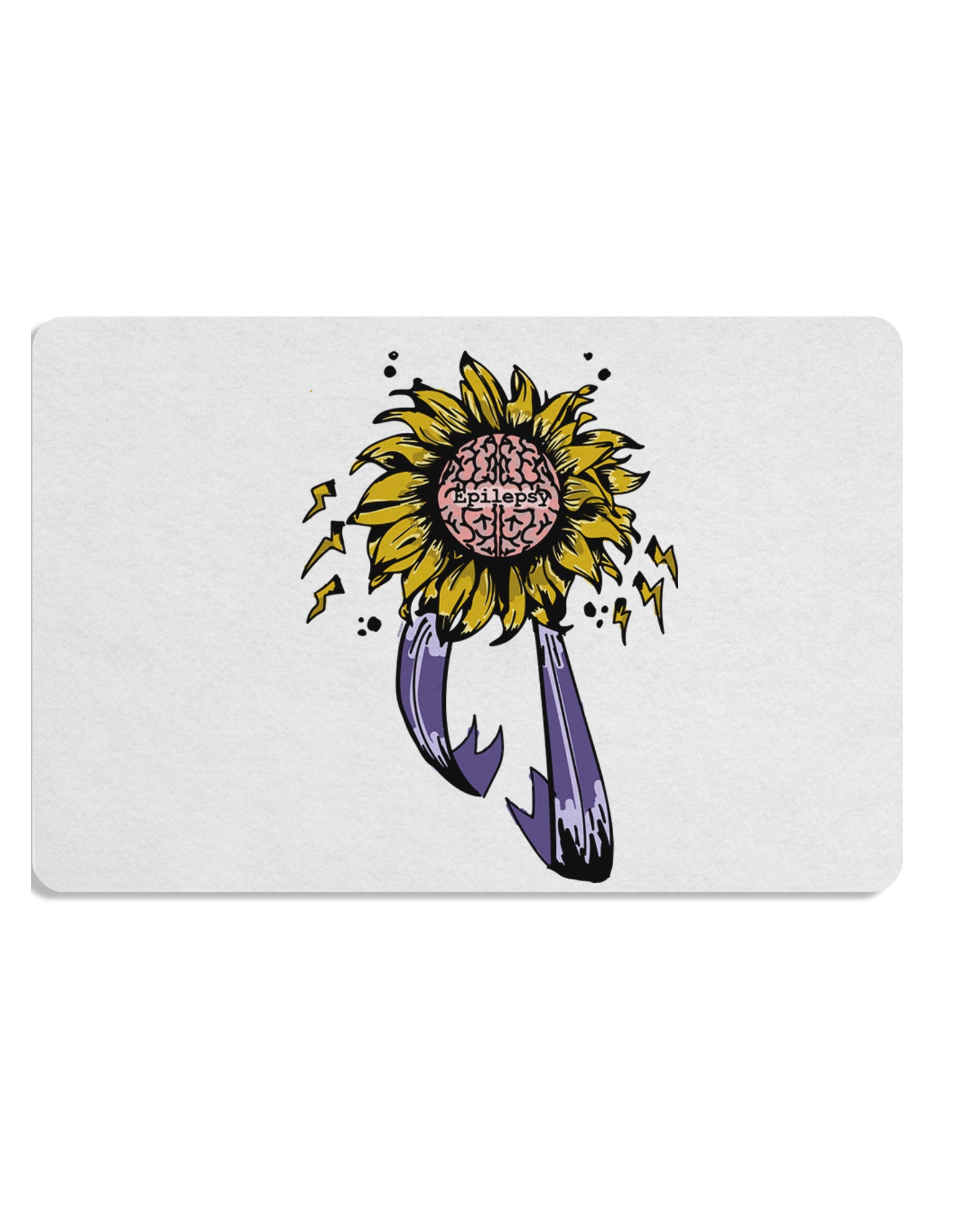 TooLoud Epilepsy Awareness Placemat Set of 4 Placemats Multi-pack