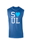 Matching Soulmate Design - Soul - Blue Dark Muscle Shirt  by TooLoud