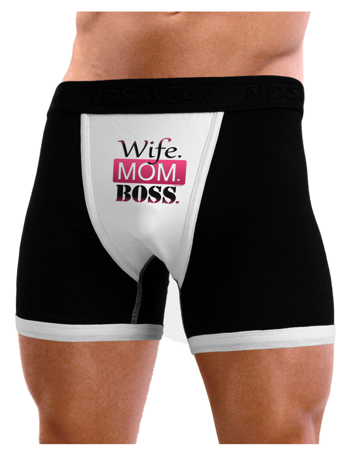 Wife Mom Boss Mens NDS Wear Boxer Brief Underwear - Davson Sales