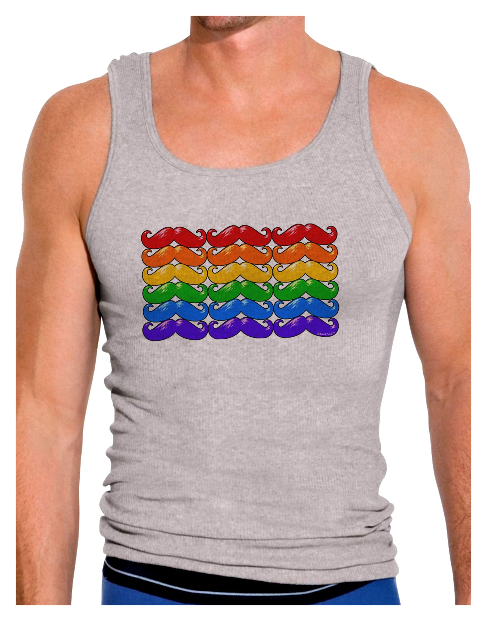 gay pride flag tank top