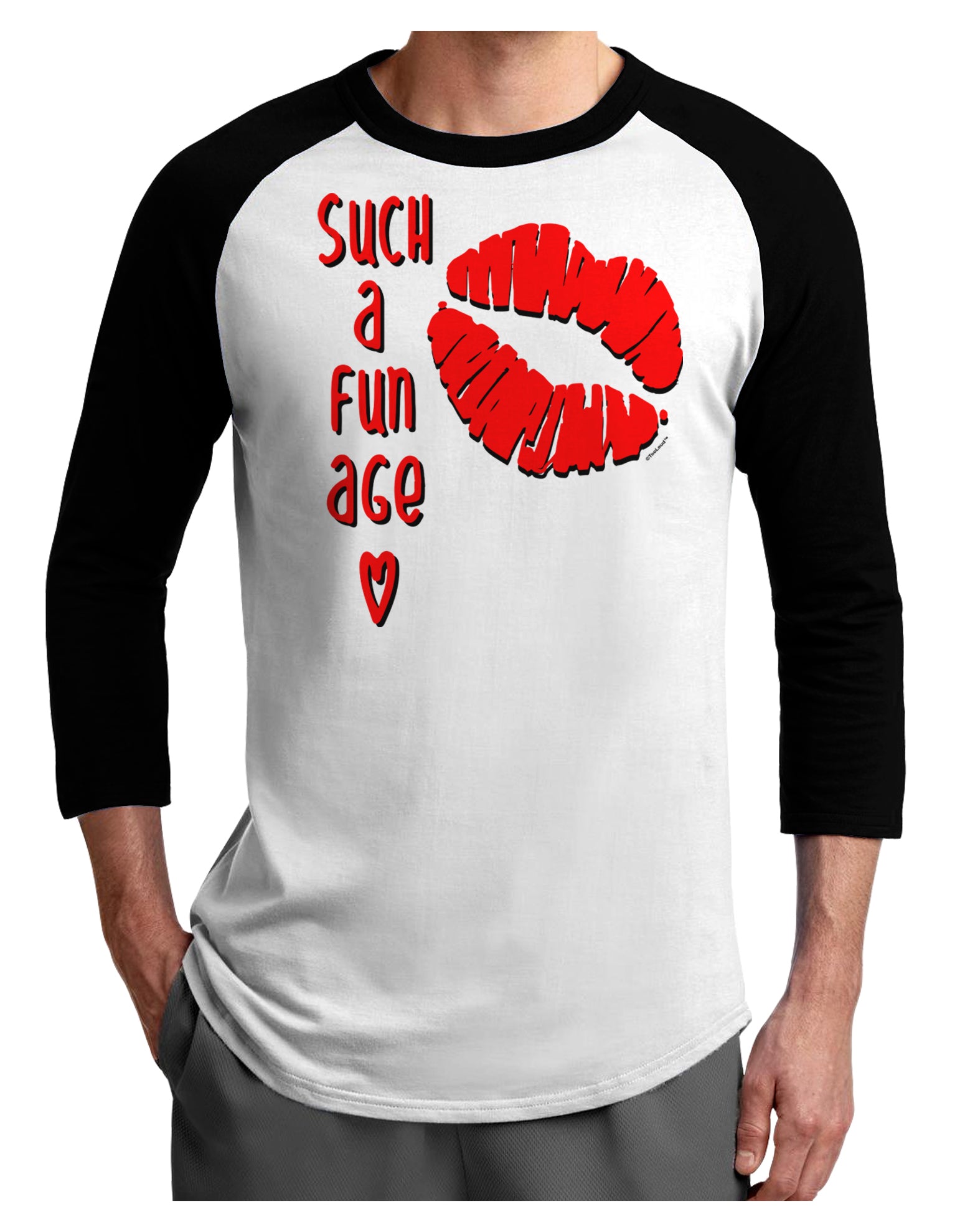 kiss raglan shirt