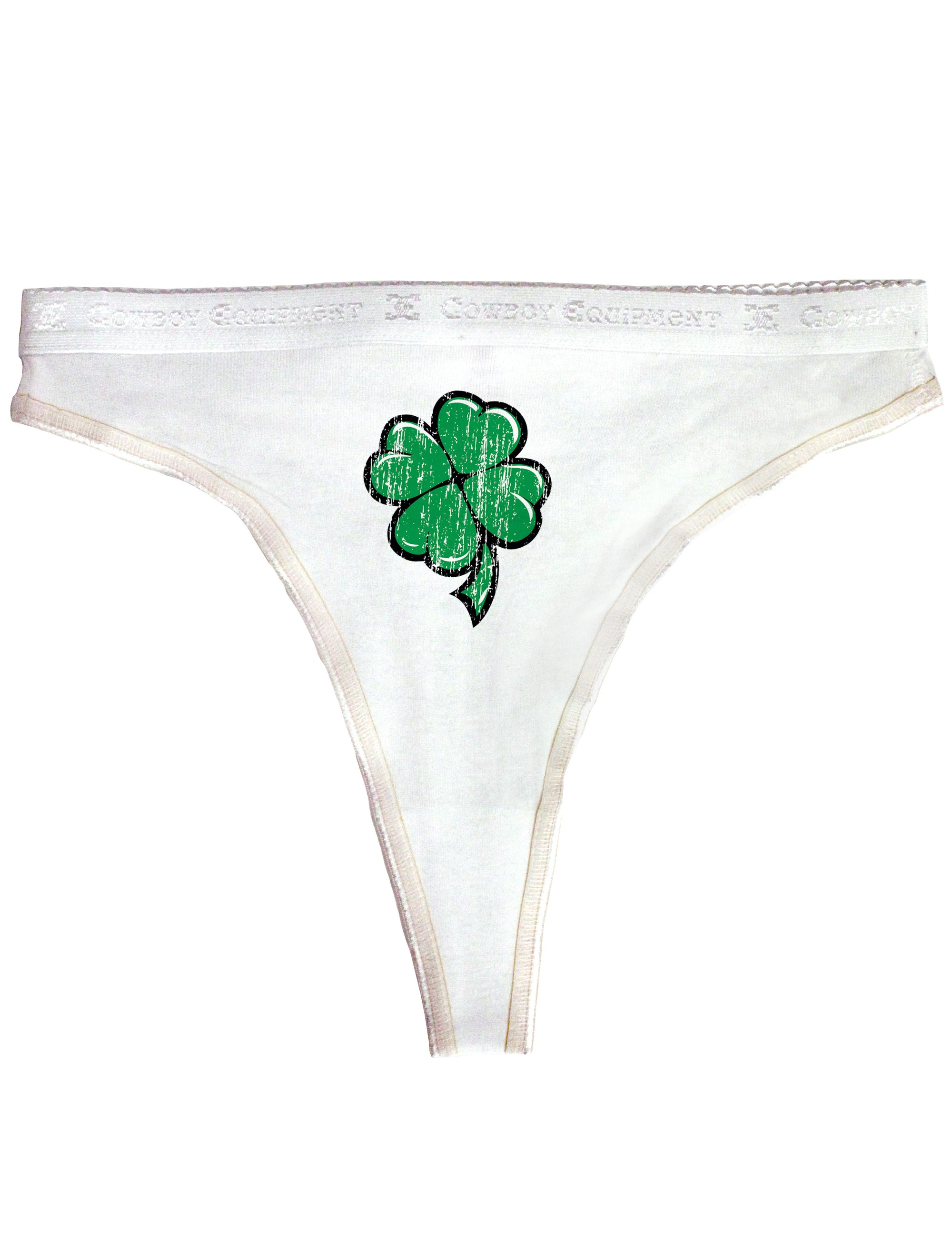 Cartoon Shamrock Clover - Womens Thong Panties Underwear - Davson Sales