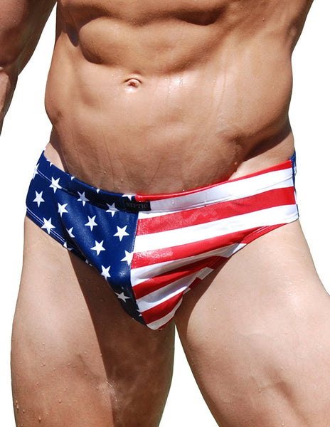 American Flag Swimsuit Mens Bikini Patriotic Theme By Neptio Davson Sales 8579